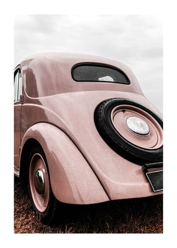 Plakat Vintage Pink Car No2