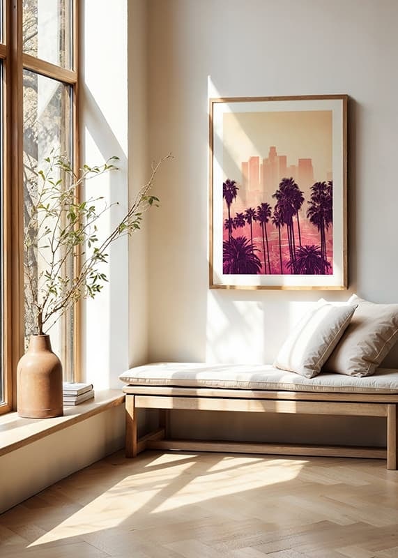 Plakāts Los Angeles Neon Skyline crossfade