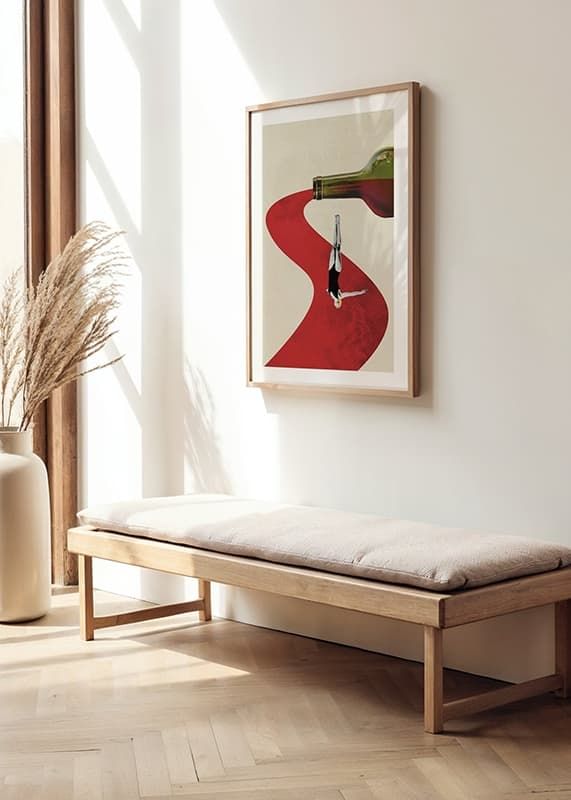 Juliste Diver In Wine River crossfade