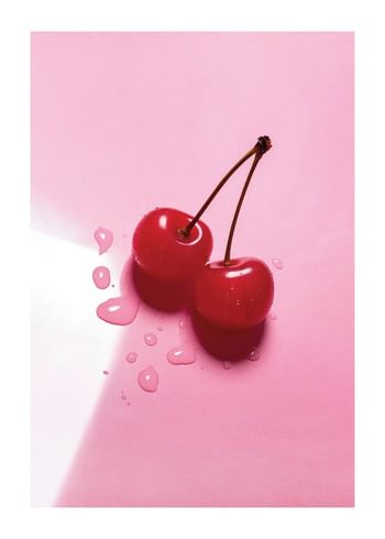 Poster Cocktail Berries In Pink