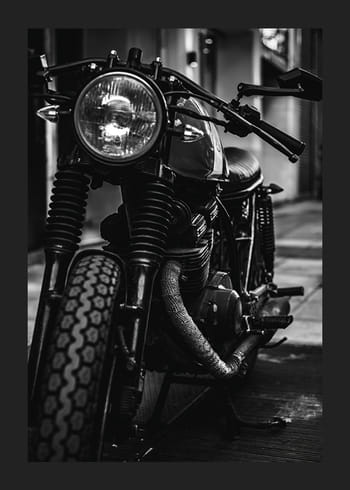 Poster Black Motorcycle