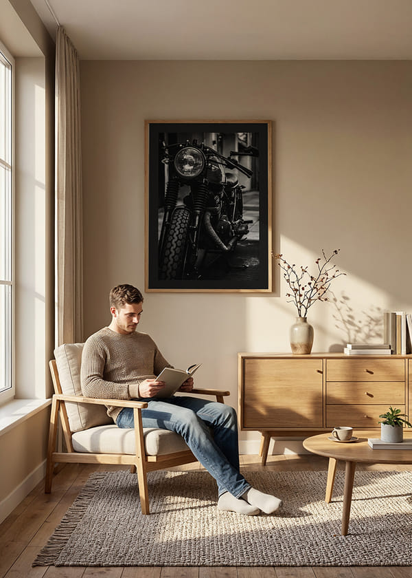 Affiche Black Motorcycle crossfade