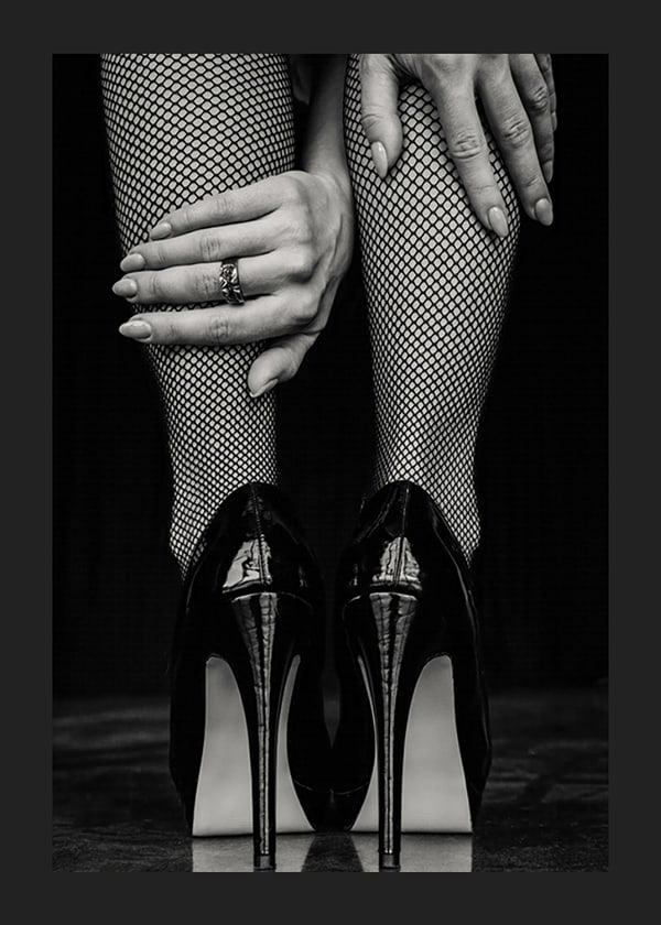Plakāts High Heels Fishnet Stockings