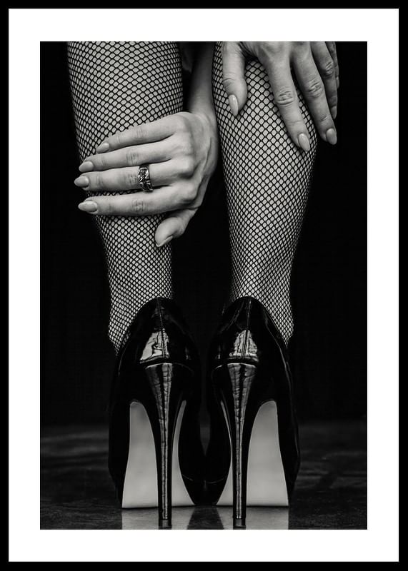 High Heels Fishnet Stockings-12