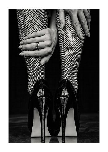 Plakat High Heels Fishnet Stockings
