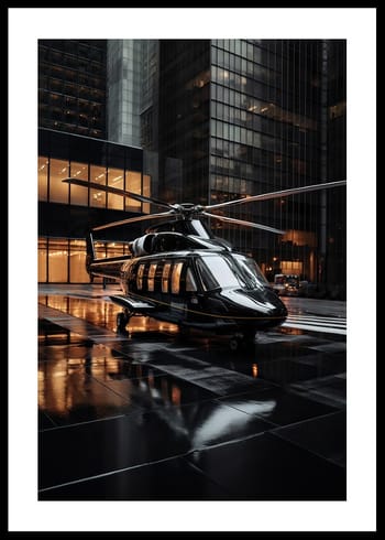 Poster Helicopter Street View No1