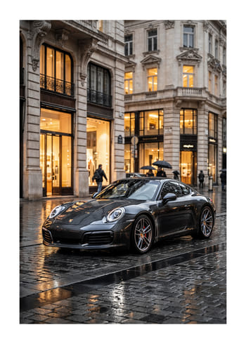 Plakat Porsche 911 Carrera Street View