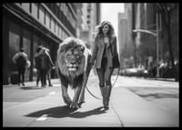 Lion On A Leash-2