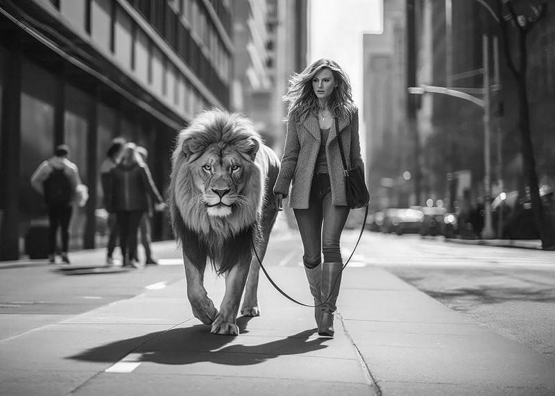 Lion On A Leash-12