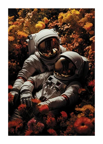 Poster Astronauts Space Odyssey