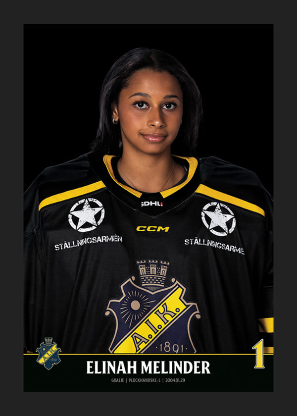 Poster Elinah Melinder #1 AIK Hockey 2023/2024