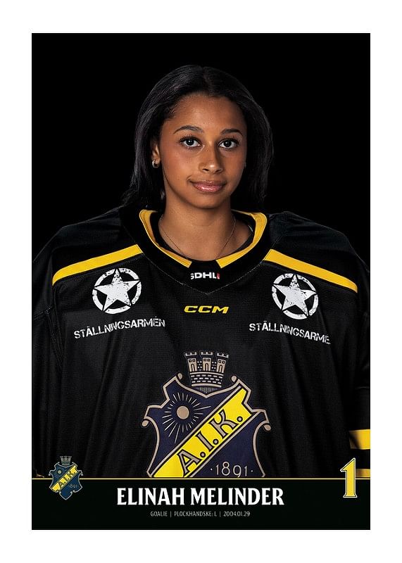Poster Elinah Melinder #1 AIK Hockey 2023/2024