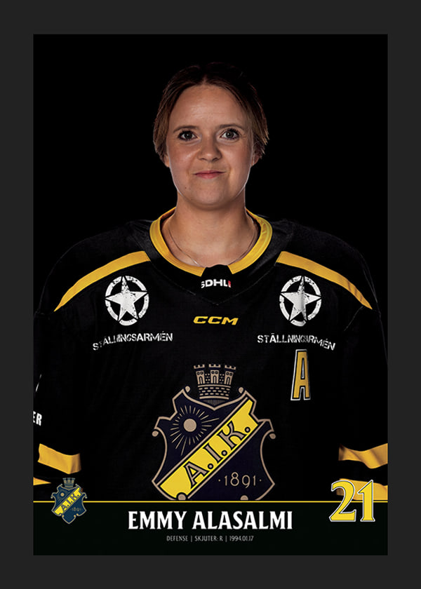 Poster Emmy Alasalmi #21 AIK Hockey 2023/2024