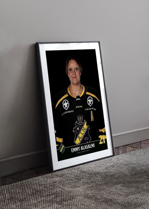 Poster Emmy Alasalmi #21 AIK Hockey 2023/2024 crossfade
