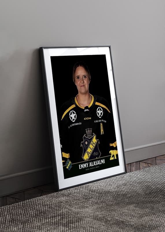 Poster Emmy Alasalmi #21 AIK Hockey 2023/2024 crossfade