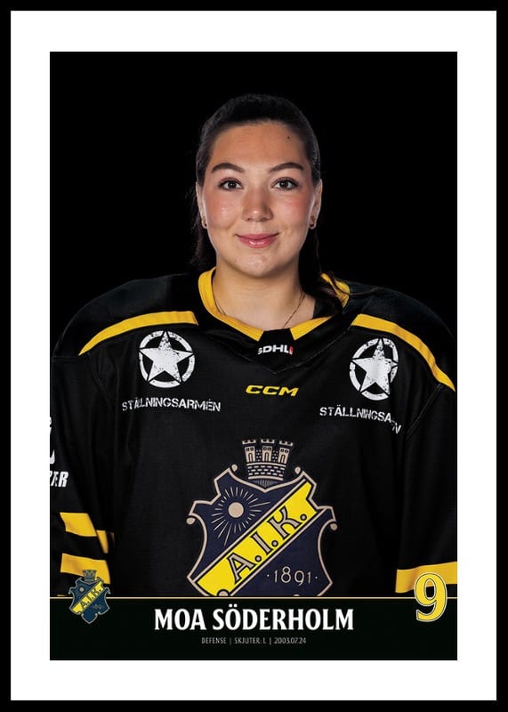 Poster Moa Söderholm #9 AIK Hockey 2023/2024