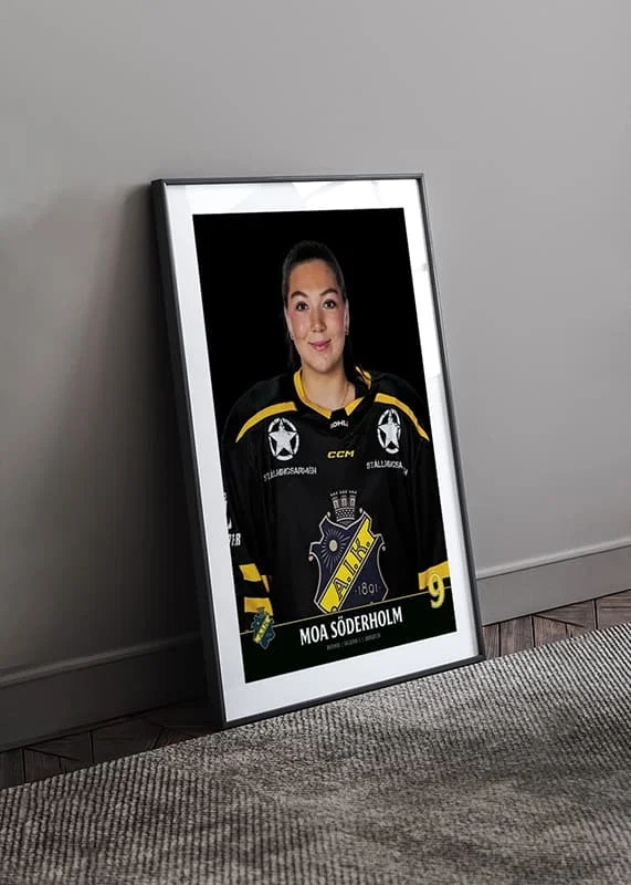 Poster Moa Söderholm #9 AIK Hockey 2023/2024 crossfade