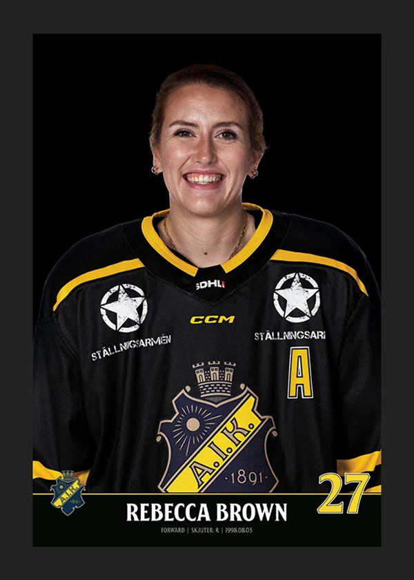 Poster Rebecca Brown #27 AIK Hockey 2023/2024