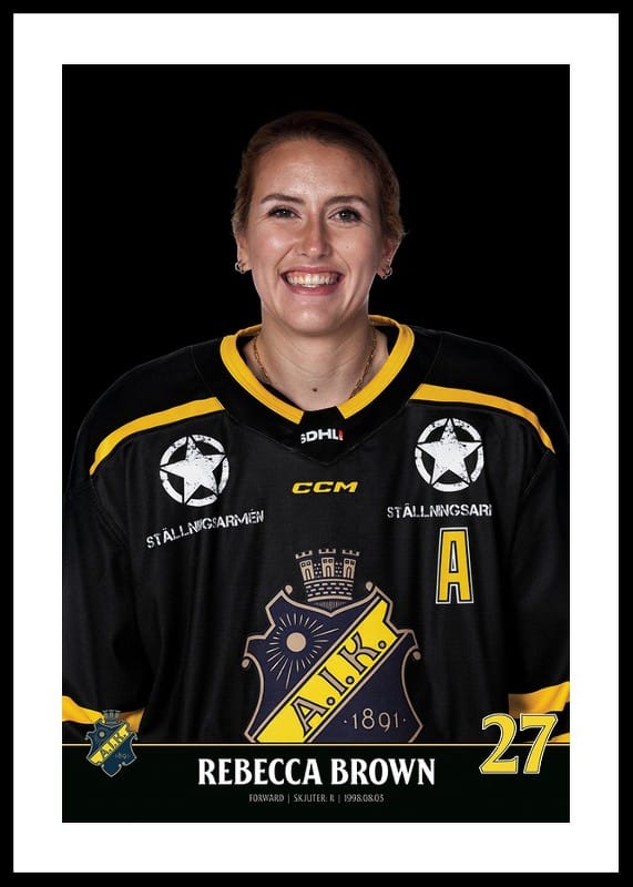 Poster Rebecca Brown #27 AIK Hockey 2023/2024