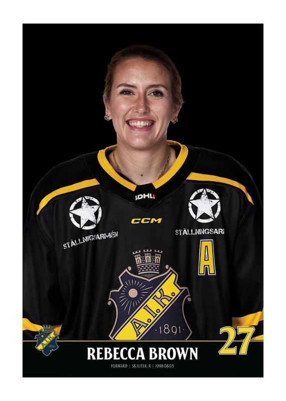 Poster Rebecca Brown #27 AIK Hockey 2023/2024