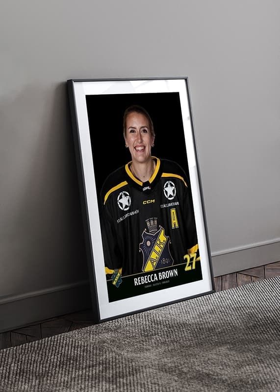 Poster Rebecca Brown #27 AIK Hockey 2023/2024 crossfade