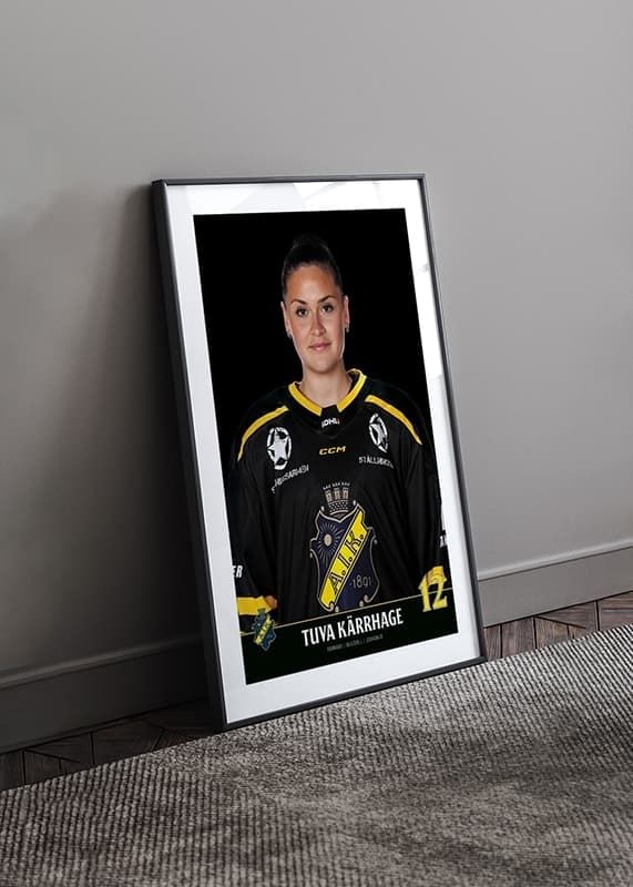 Poster Tuva Kärrhage #12 AIK Hockey 2023/2024 crossfade