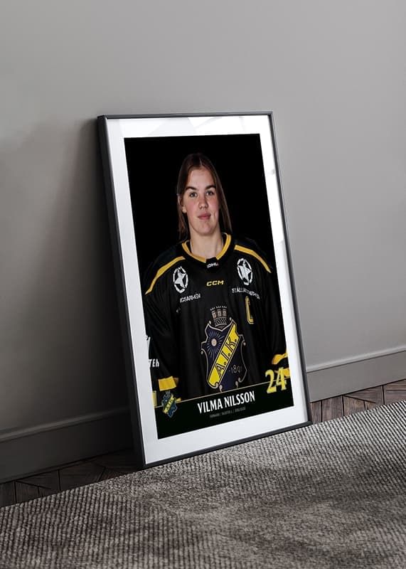 Poster Vilma Nilsson #24 AIK Hockey 2023/2024 crossfade