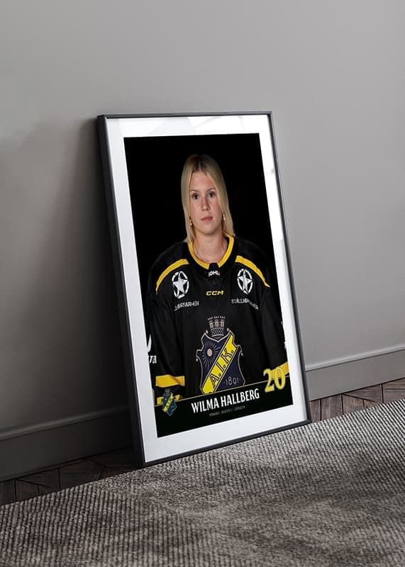 Poster Wilma Hallberg #20 AIK Hockey 2023/2024 crossfade