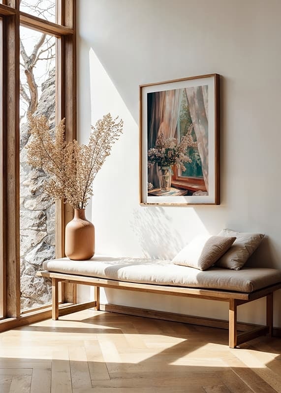 Plakāts Sunlit Blossoms By The Window crossfade