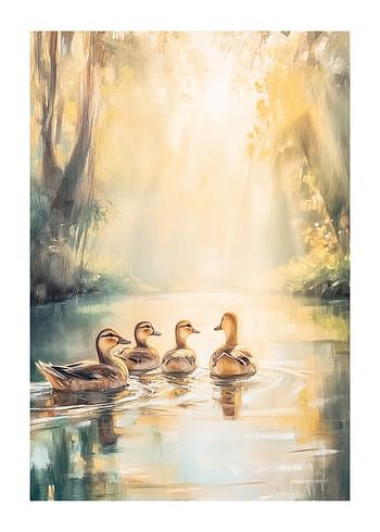 Poster Golden Morning Glide