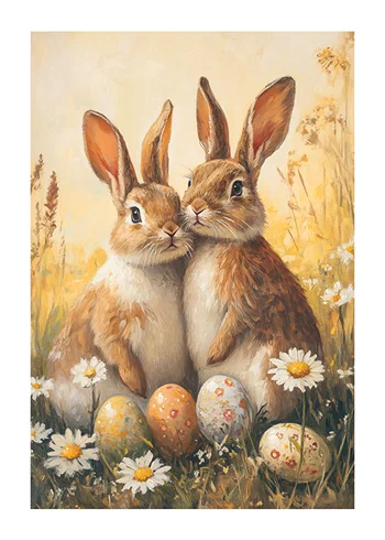 Poster Bunny Easter Companions
