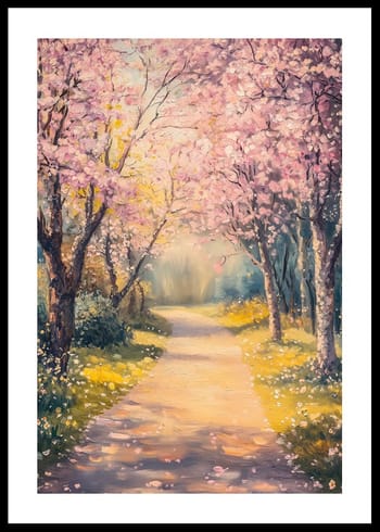 Plagát Pathway To A Blossom Wonderland