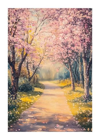 Poster Pathway To A Blossom Wonderland