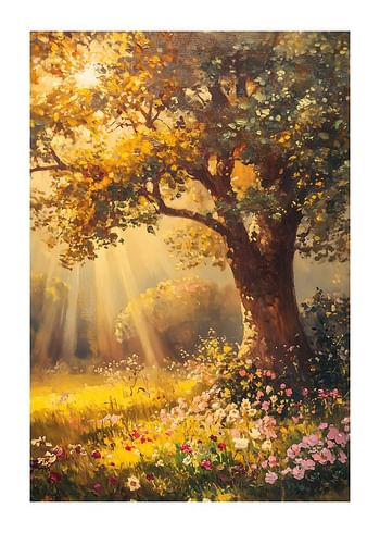 Poster A Meadows Morning Glow