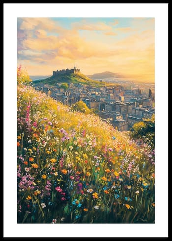 Poster Sunset Harmony Over Edinburgh