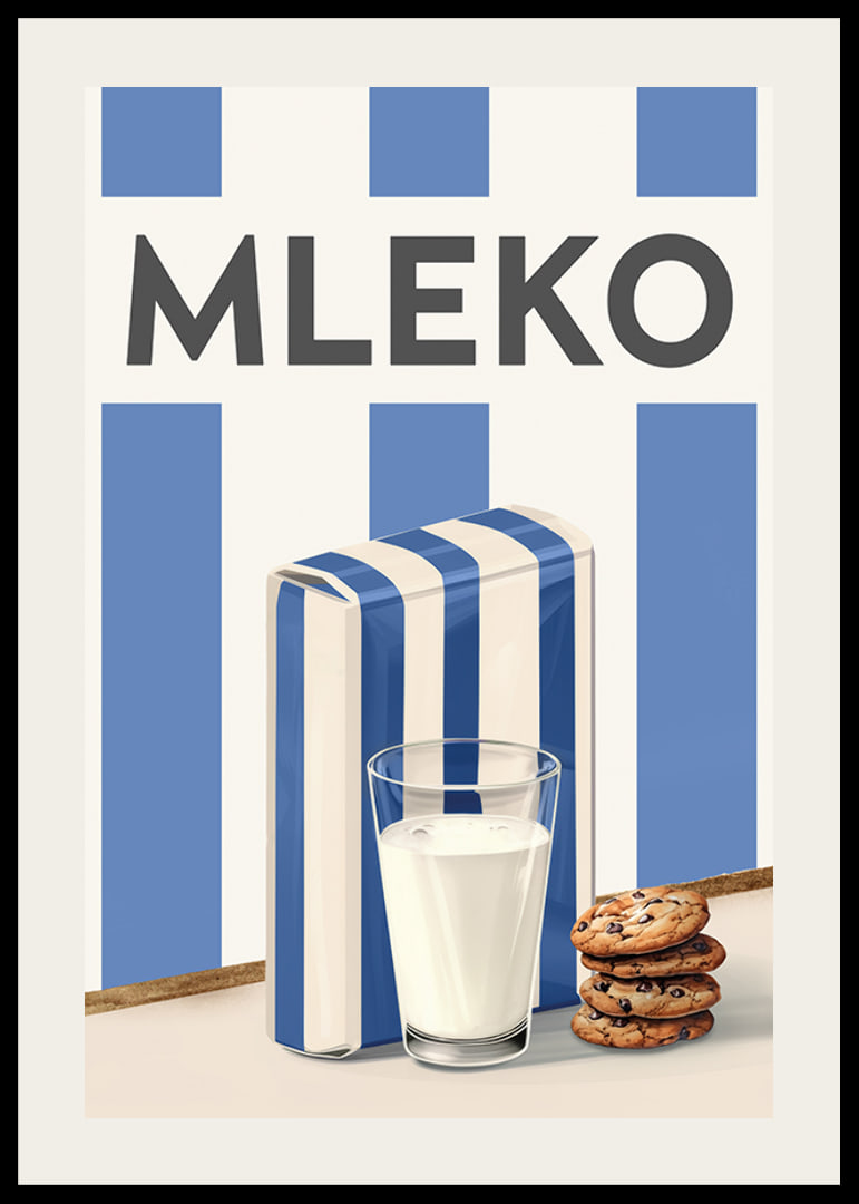 Mleko Niebieski Plakat-12