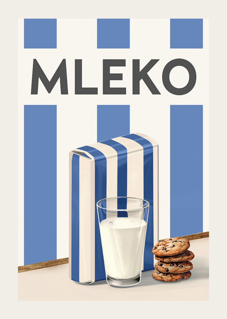 Mleko Niebieski Plakat-12
