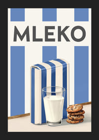 Mleko Niebieski Plakat-5