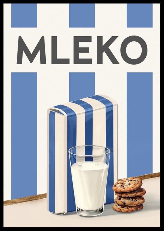 Mleko Niebieski Plakat-12