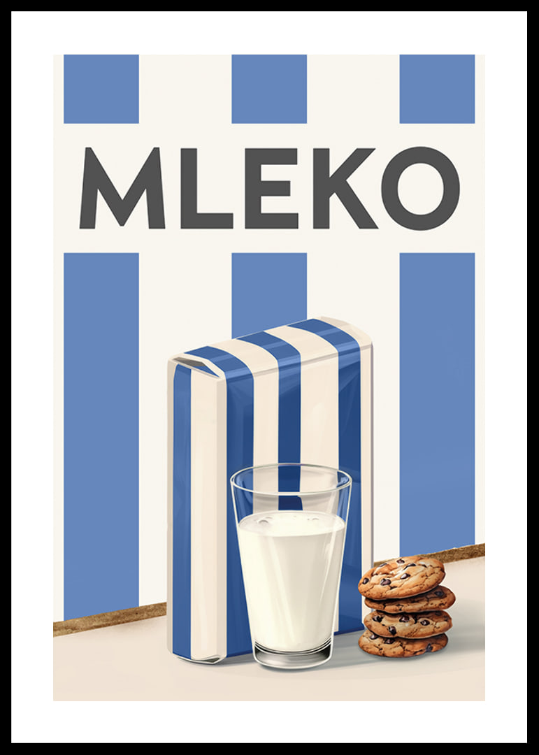 Mleko Niebieski Plakat-12