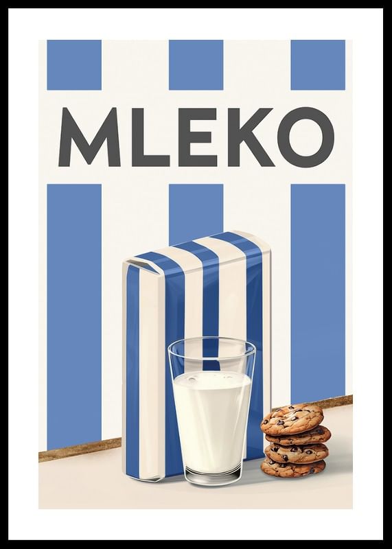 Mleko Niebieski Plakat-12