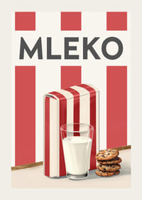 Mleko Czerwony Plakat-3