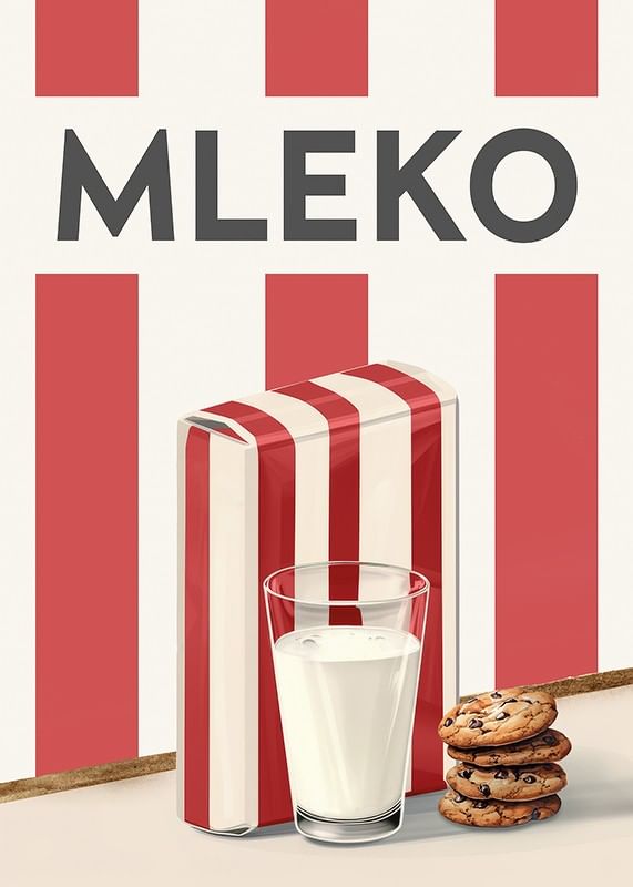 Mleko Czerwony Plakat-12