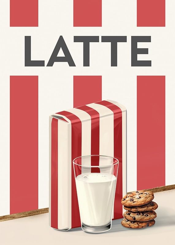 Latte Rosso Poster-12