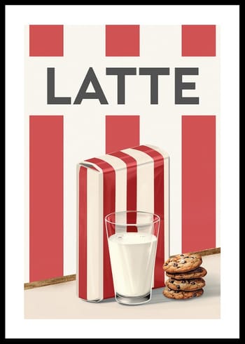 Poster Latte Rosso