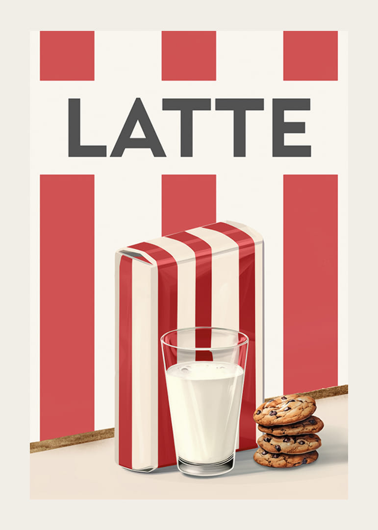 Latte Rosso Poster-12