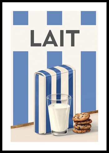 Affiche Lait Bleu