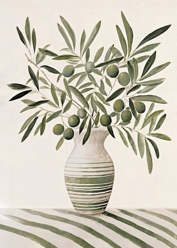 Olives In Vase-12