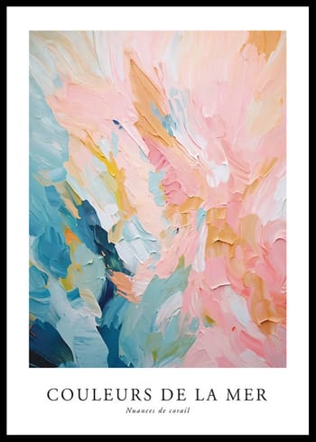 Poster Couleurs De La Mer