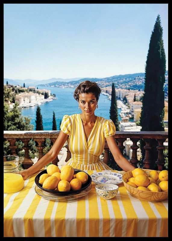 Femme Et Citrons-12